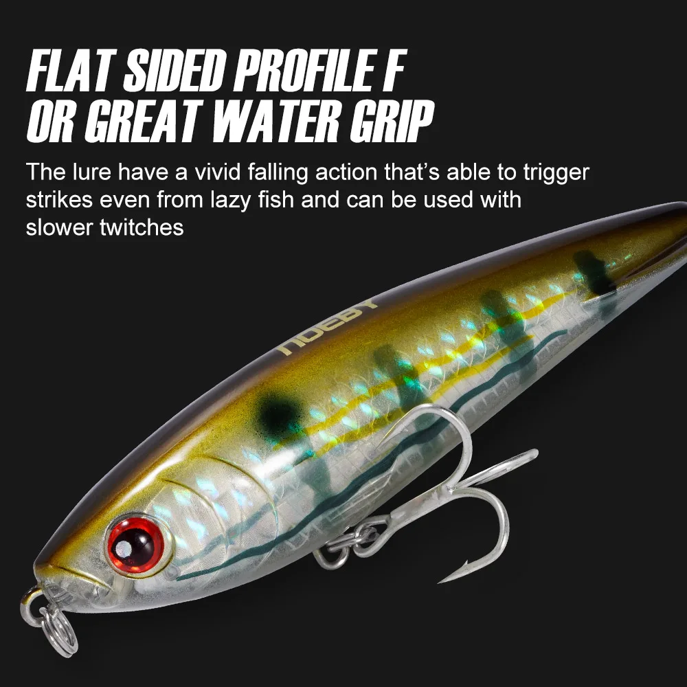 NOEBY 95S Stickbait tipo lápiz 95mm 25g agua salada - imagen 3