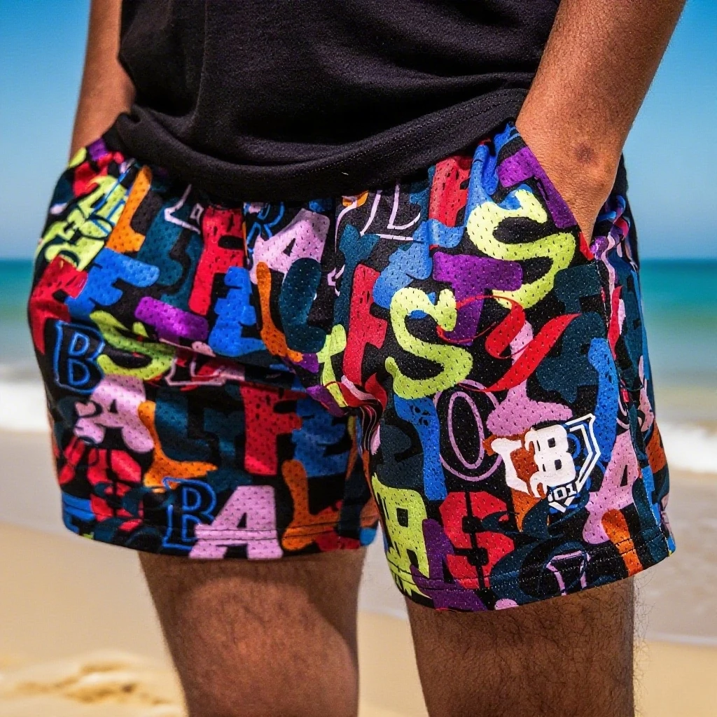 

Summer Men's New Ice Cream Quick-drying Shorts Sports Fashion Trend Best-selling Street Y2K Shorts Men's Summer Shorts