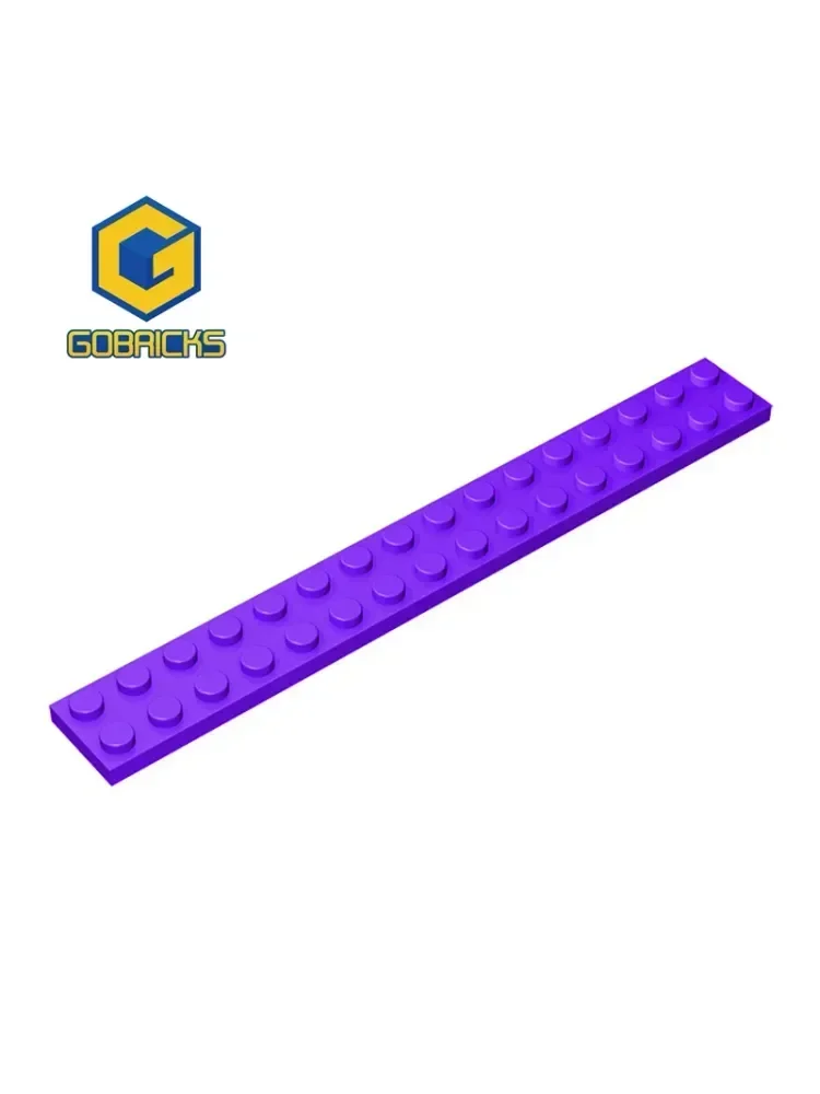 Gobricks 1 pièces plaque MOC 2x16 briques compatibles avec 4282 blocs de construction de maquettes pièces enfants assemble Puzzle jouets d'anniversaire