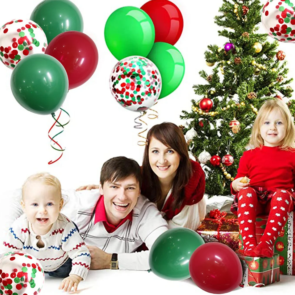 

50Pcs Decorative Balloon Set Colorful Latex Balloons for Birthday Home Wedding Christmas Party Supplies Christmas Latex Balloon