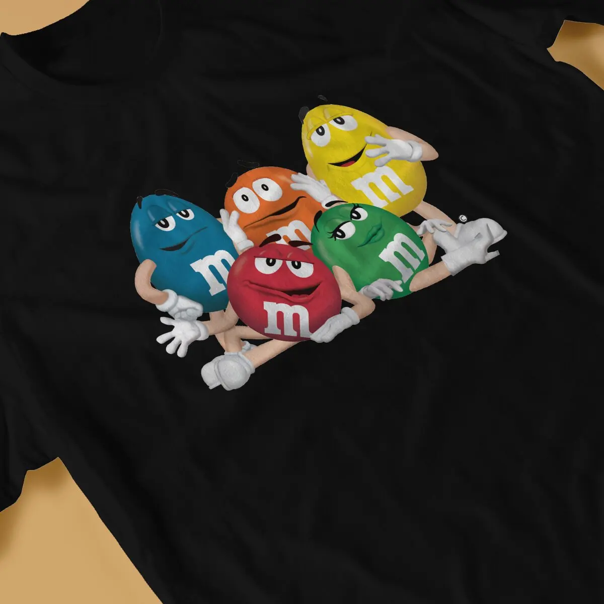 خمر الجدة تي شيرت الرجال الجولة الرقبة القطن تي شيرت م الشوكولاته الحلوى الكرتون الملونة قصيرة الأكمام تيز 4XL 5XL 6XL بلايز