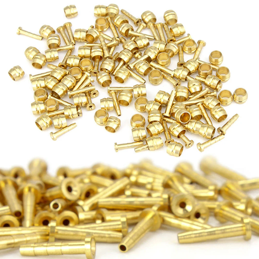 10 مجموعات الأصلي الزيتون إبرة كم موصل إدراج الصحن الهيدروليكي الفرامل أنبوب زيت خرطوم ل BH59 BH90 دراجة النحاس الملحقات