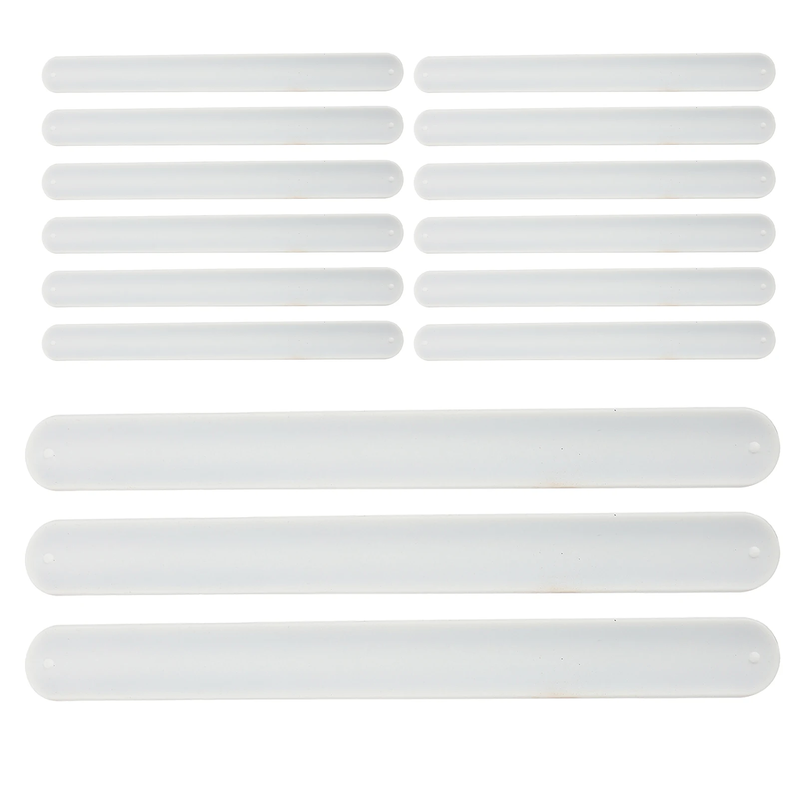 20 قطعة من أساور صفعة السيليكون للأطفال، أساور معصم بيضاء فارغة للحرف اليدوية وحفلات المدرسة وعيد الميلاد والهالوين #4