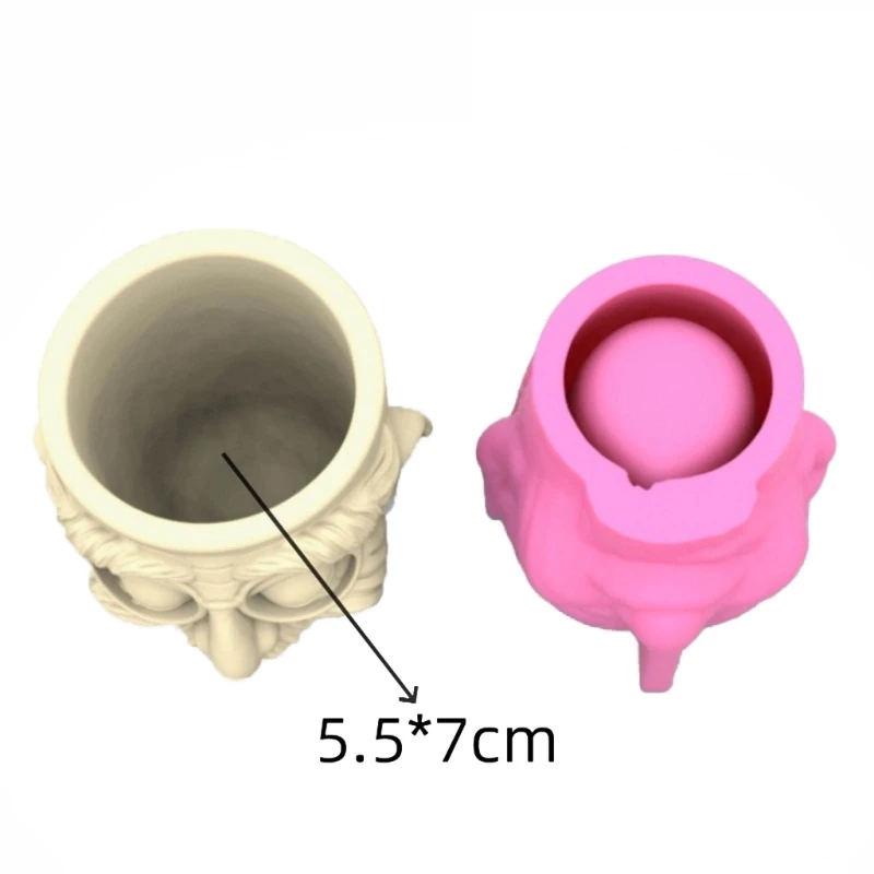 Succulents Planter Concrete Molds Old People Flower Pots Vases Silicone Molds Pen Container Mould Clay Castings Mould