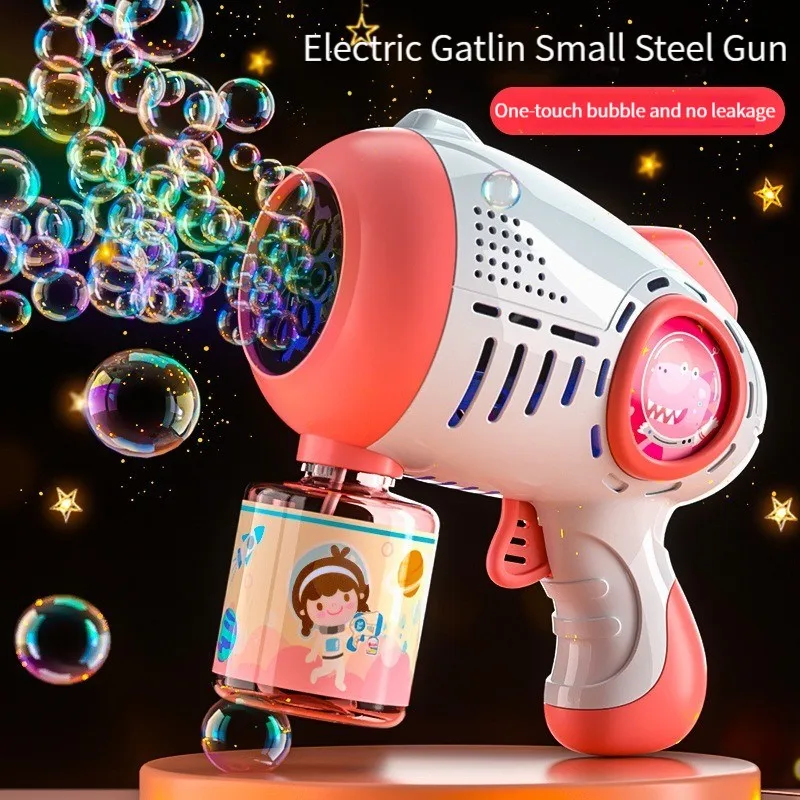 Bubble Bazooka cohete eléctrico pistola de burbujas arco y flecha juguetes automáticos de verano para adultos máquina de té de burbujas artículos para fiesta de boda