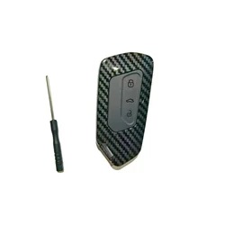 ABS Car Key Case Cover For VW Volkswagen Golf 8 MK8 ID.3 ID.4 Cupra Skoda Octavia A8 SEAT Leon MK4 2020 2021 Formentor Tarraco