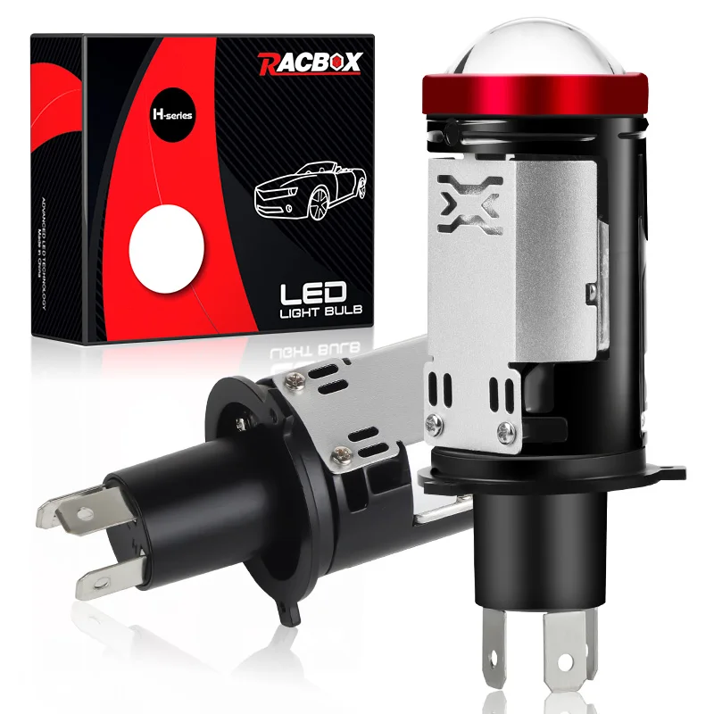 

H4 Mini Bi Led Линза проектора Лампа для фар 1500000 LM 1200W ближний свет светодиодный объектив Plug and Play турболампа для автомобиля мотоцикла