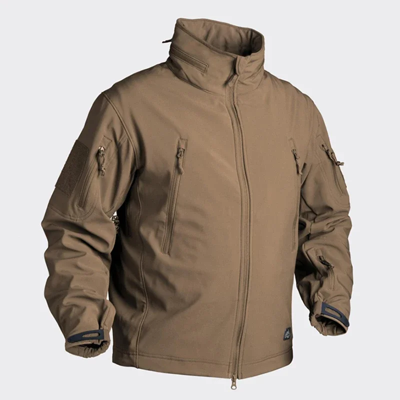 Winter Hunting Fleece Jacket Men Soft Shell Tactical Waterproof Camouflage Coat Airsoft Clothing Multicam Windbreakers