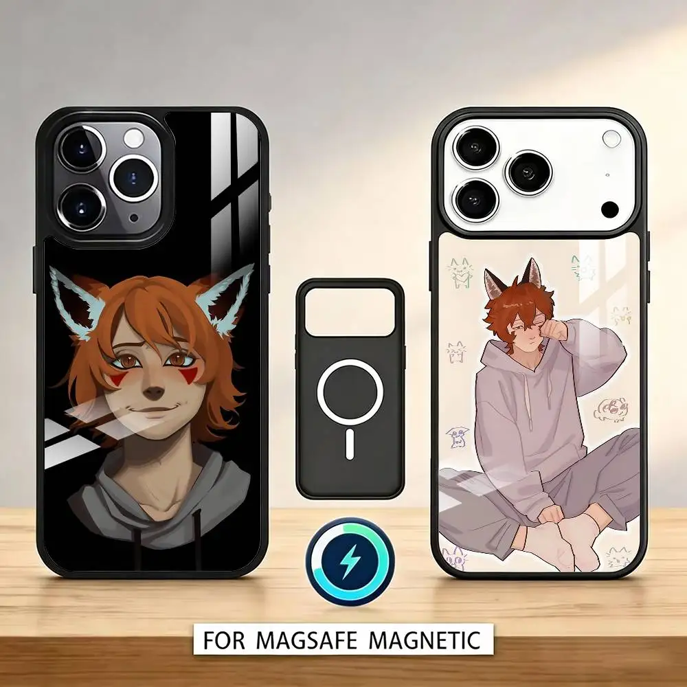 B-T-D R-Ren Hana Phone Case For iPhone17,16,15,14,13,12,11 Plus,Pro Max Magnetic For Magsafe Wireless Charging