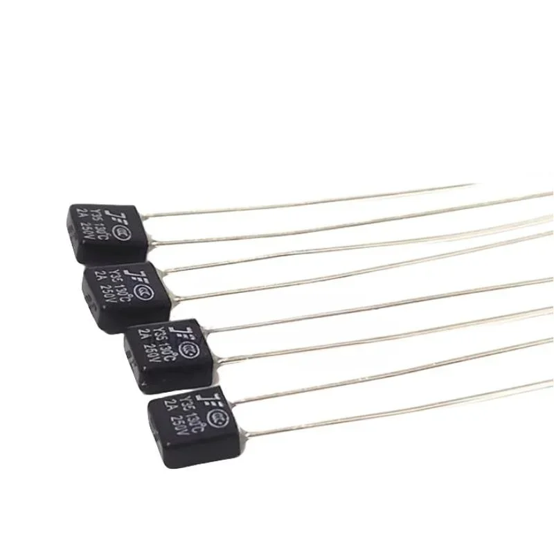 Black Square 1A 2A 3A 5A 250V Thermal Fuse Cutoff 84 102 115 125 130 135 145 150 C Degree LED Fuses Temperature Switches Control