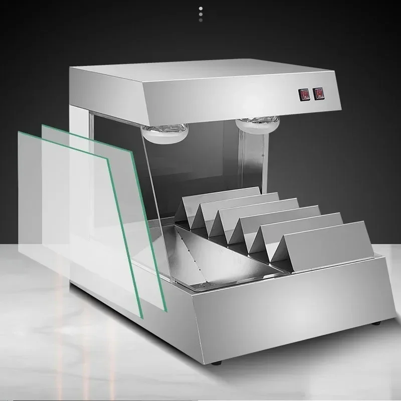 Upgrade Desktop Potato Chip Workstation Display Insulation Cabinet Operating Console Potato Chip Machine Hamburger Shop Equipmen