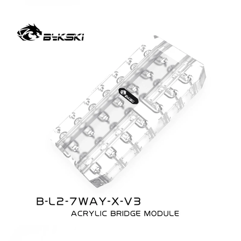 Imagem -06 - Bykski g1 Multi Módulo de Ponte da Placa Gráfica Conectores de Acrílico Uso para Gpu Cartão Sli Cruz Fogo Sistema de Refrigeração Água