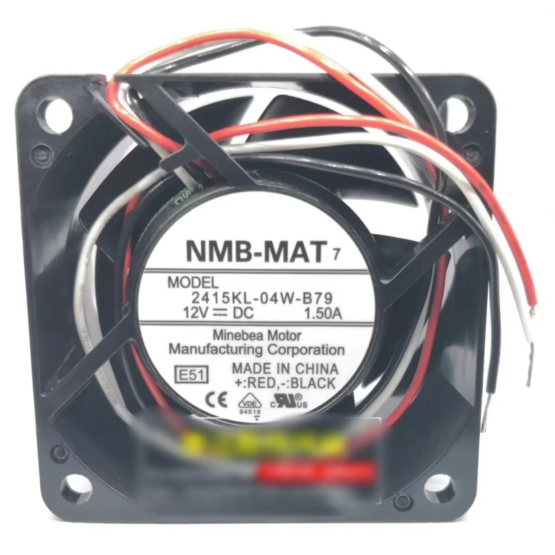 

Бесплатная доставка нового 6038 12 В 1,5 А 2415KL-04W-B79 трехпроводной серверный вентилятор