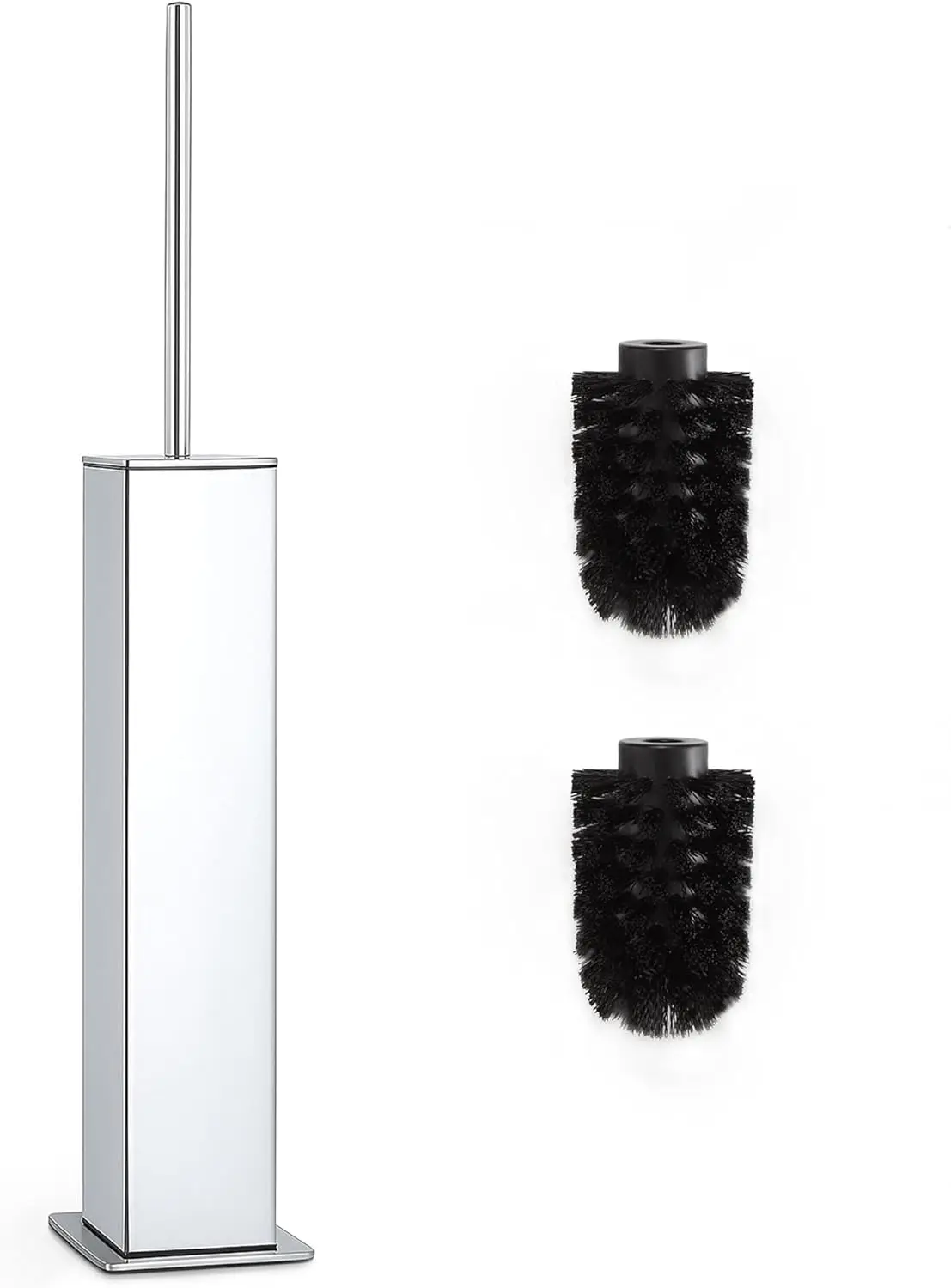 

Long Handle Toilet Brush with Holder, Chrome Finish, Efficient Cleaning Tool