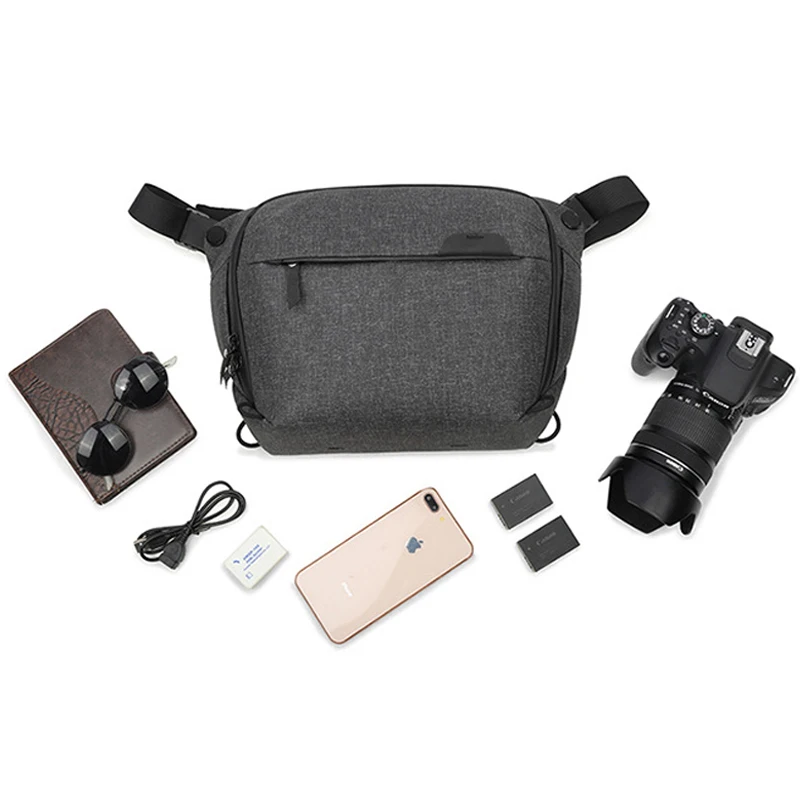 

Organizer Sling 3L 6L 10L Camera Bag Portable Outdoor Photography Dslr Crossbody Bag for Sony Alpha 7 Mirrorless Camera Lens