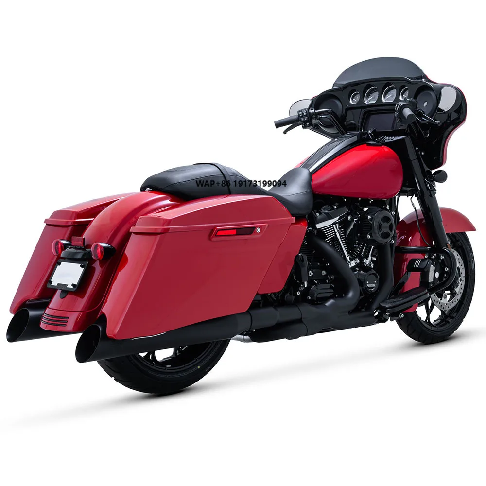 

Full Coverage Heat Shields Black Motorcycle Exhaust System Compatible for Touring 2024-2025 114ci Touring