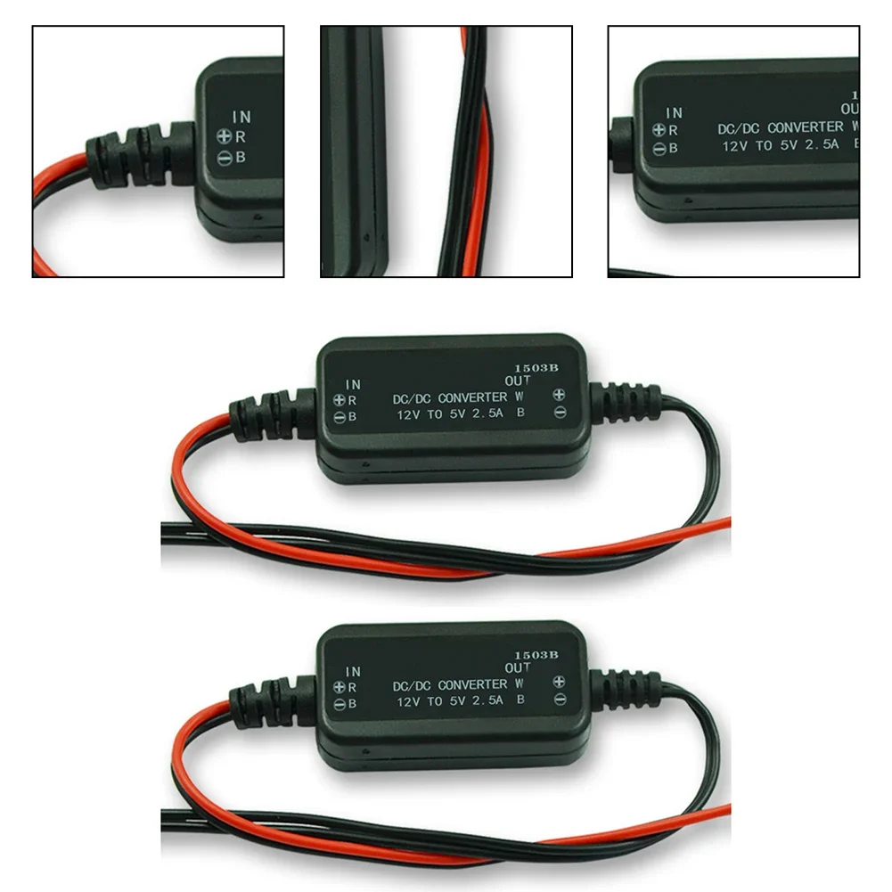 Convertitore riduttore di tensione DC 2 pezzi 12V Step Down a 5V DC-DC 2.5A Regolatore da 12V a 5V Convertitore di potenza da 12V a 5V 2.5A Accessori