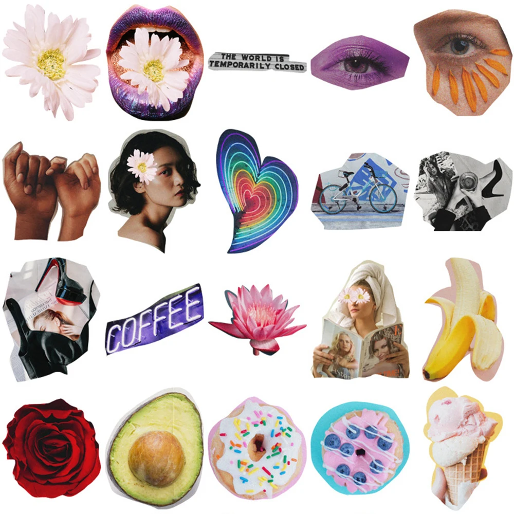 10/30/50pcs INS Style American Retro Acidic Stickers Cool Girls Graffiti Decals DIY Luggage Phone Notebook Car Sticker Wholesale 4