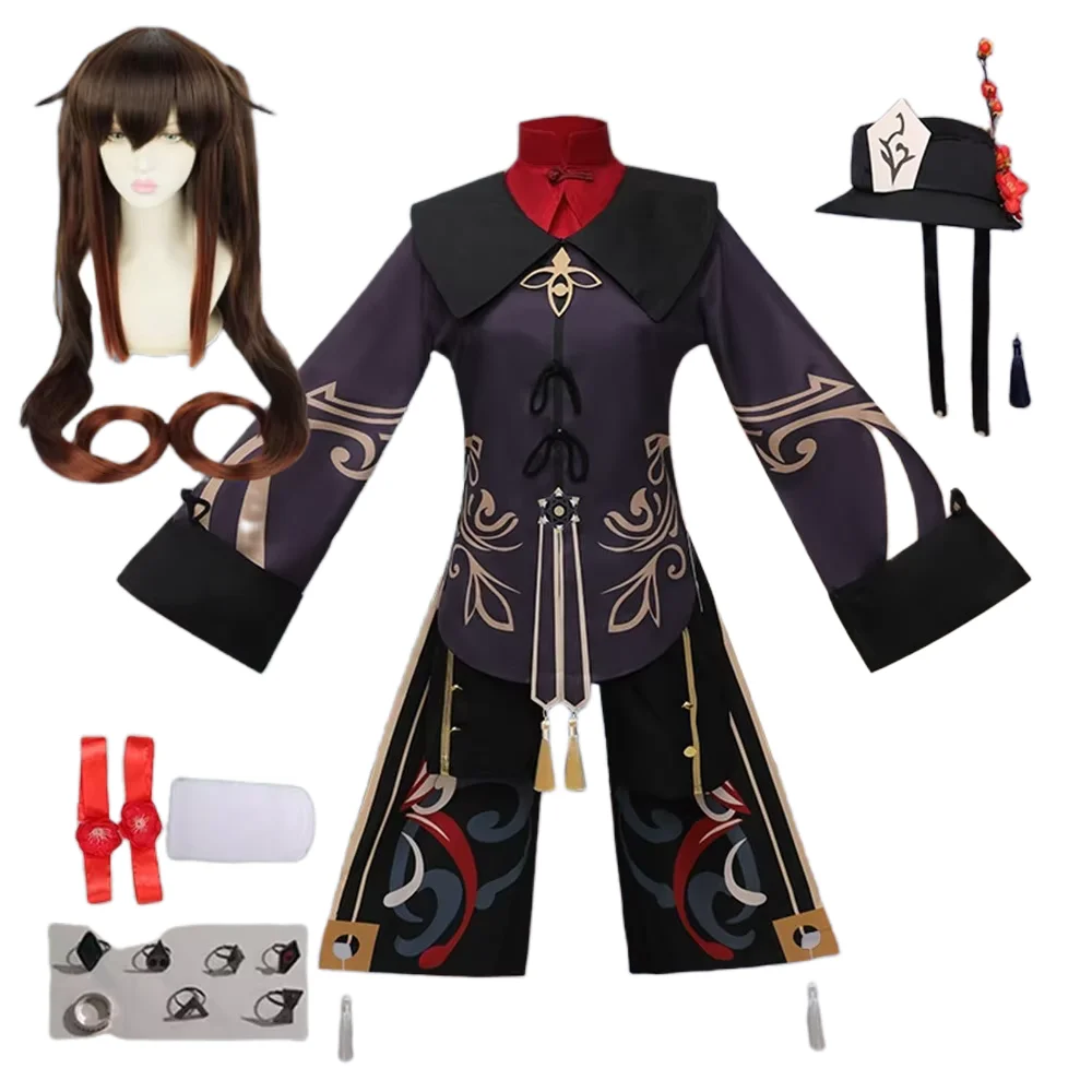 Hutao Cosplay Femme Halloween Costume Anime Hu Tao Clothes For Women