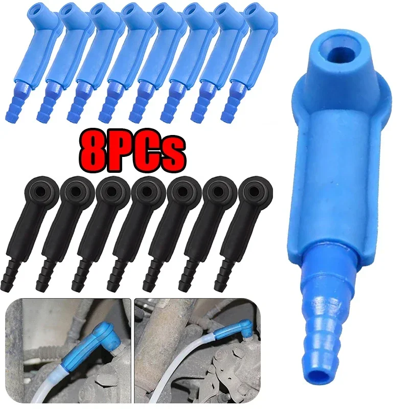 Car Oil Pumping Pipe Brake Oil Change Connector Car Brake System Fluid Connector Kit Auto Oil Filling Equipment Accessories