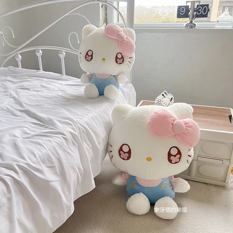 Sanrio – peluche Hello Kitty, 35/45cm, peluche douce, dessin animé, Kawaii, câlin, poupée pour filles, cadeaux de noël