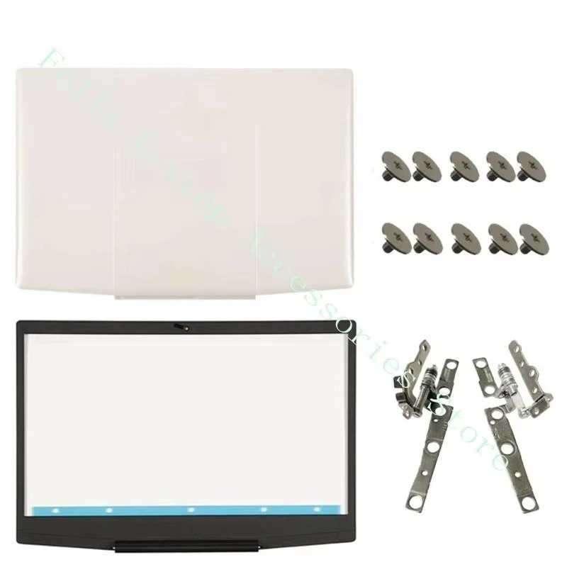 New For Inspiron G3 15 3590 3500 Laptop LCD Back Cover/Front Bezel/Hinges Blue Red White Screen Rear Lid Case