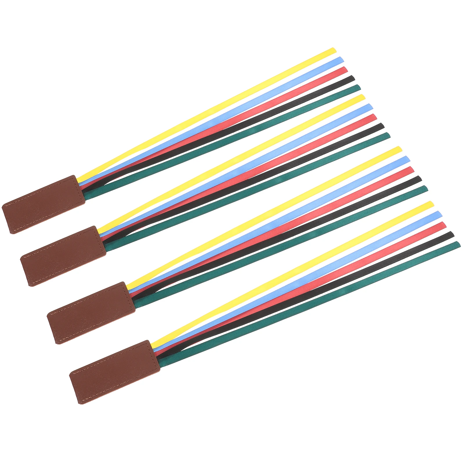 

4 Pcs Bookmark Ribbon Marker Colorful Page Bookmarks Gift Colored with Multi Polyester Child