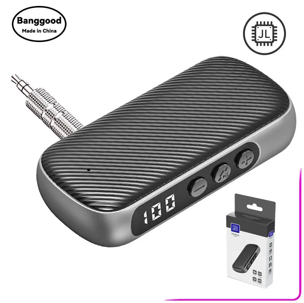 

GR11-JL New Car Hands-free Call Bluetooth 5.3 Metal Middle Frame Supports One Support and Two Connections To Two Mobile Phones