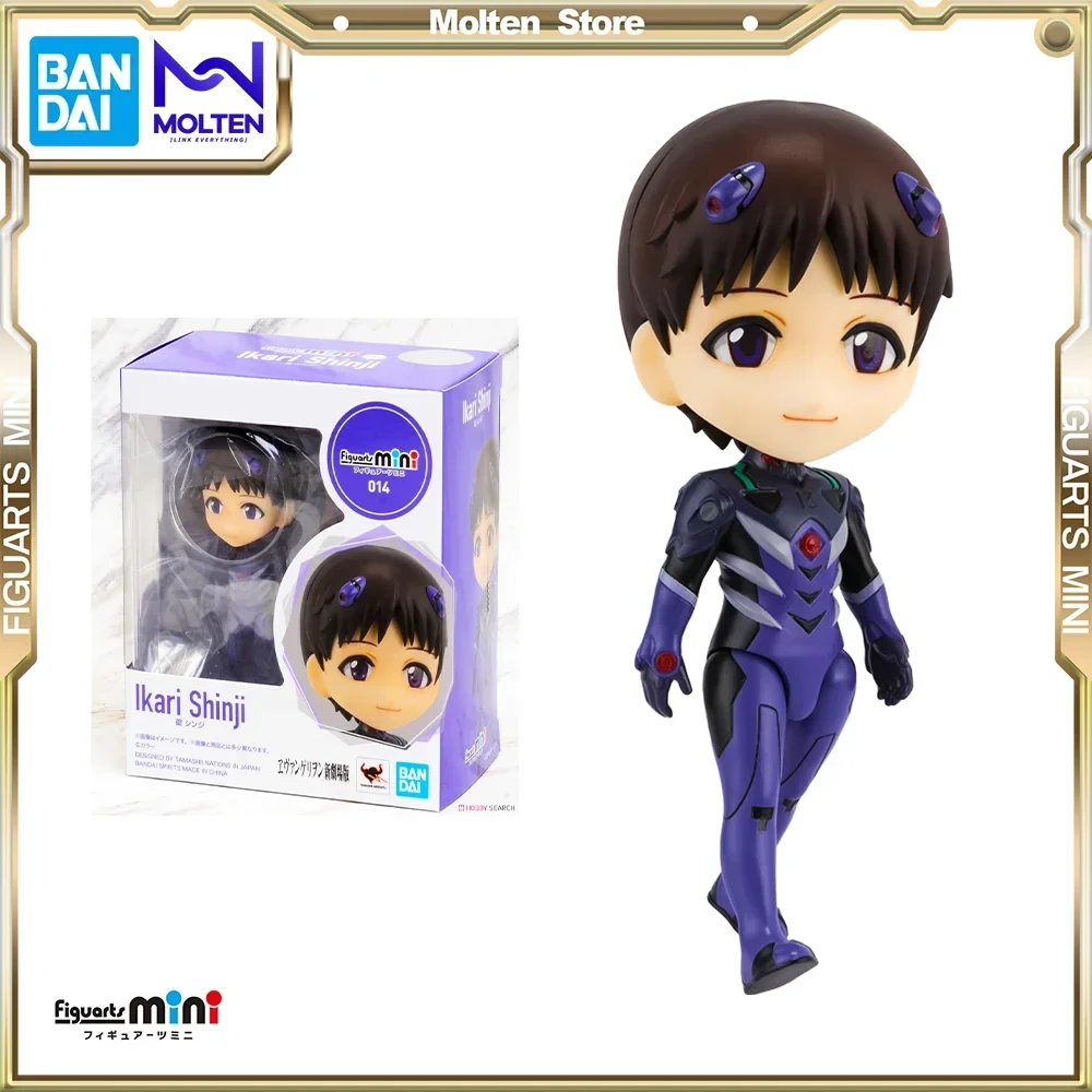 BANDAI Figuarts Mini Rebuild of Evangelion Shinji Ikari Anime Action Figure PVC Figure Complete Collection Model Toys