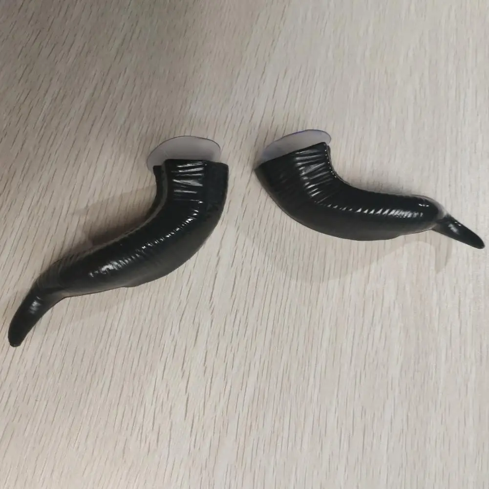 Helmet Devil Horn Decoration Motorcycle Helmet Devil Horns Accessories Suction Cup Cow Horn Decorations Scooter Bicycle