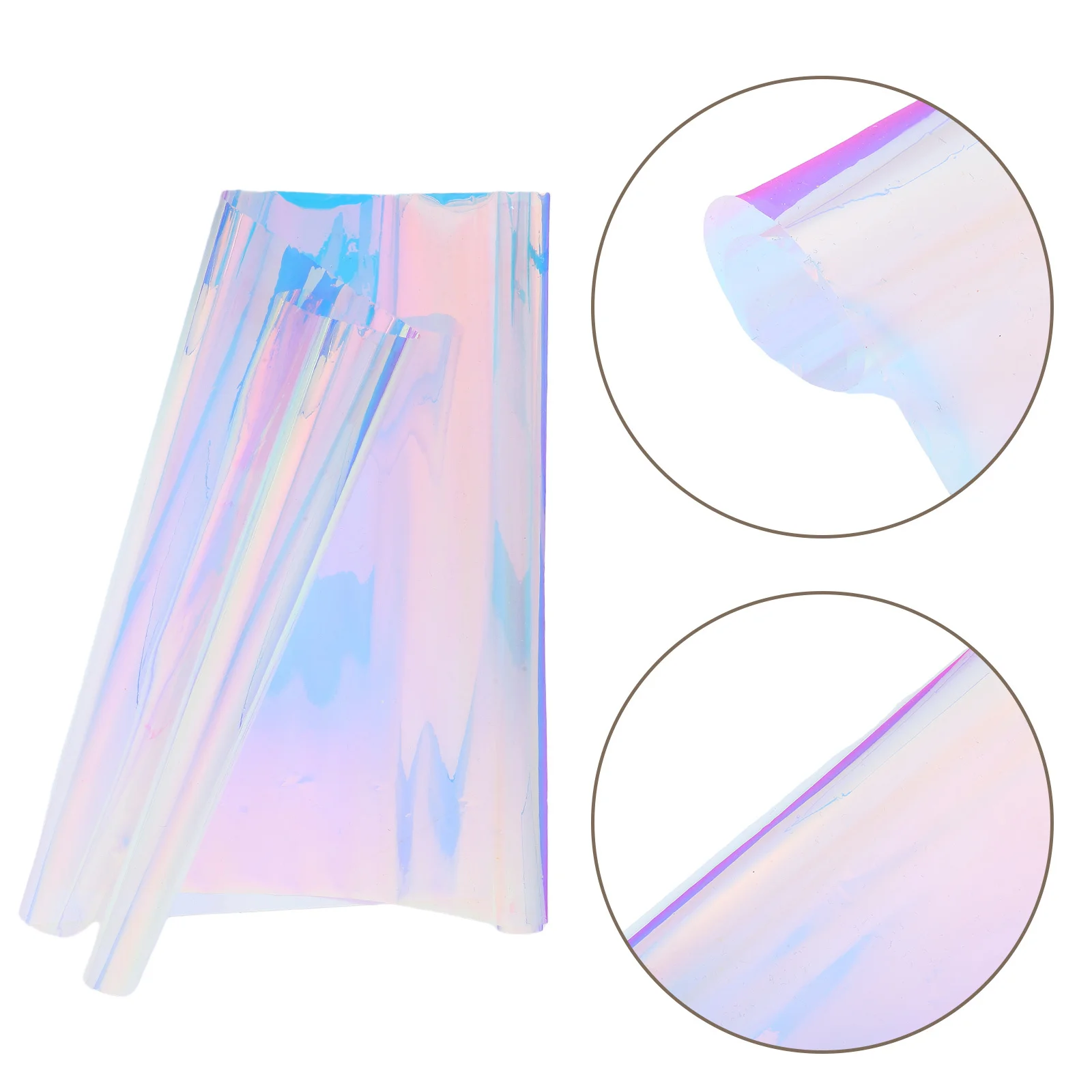 

Holographic Privacy Film Clear Iridescent Window Tint Self Adhesive Glass Decals Decorative Sticker for Home Office