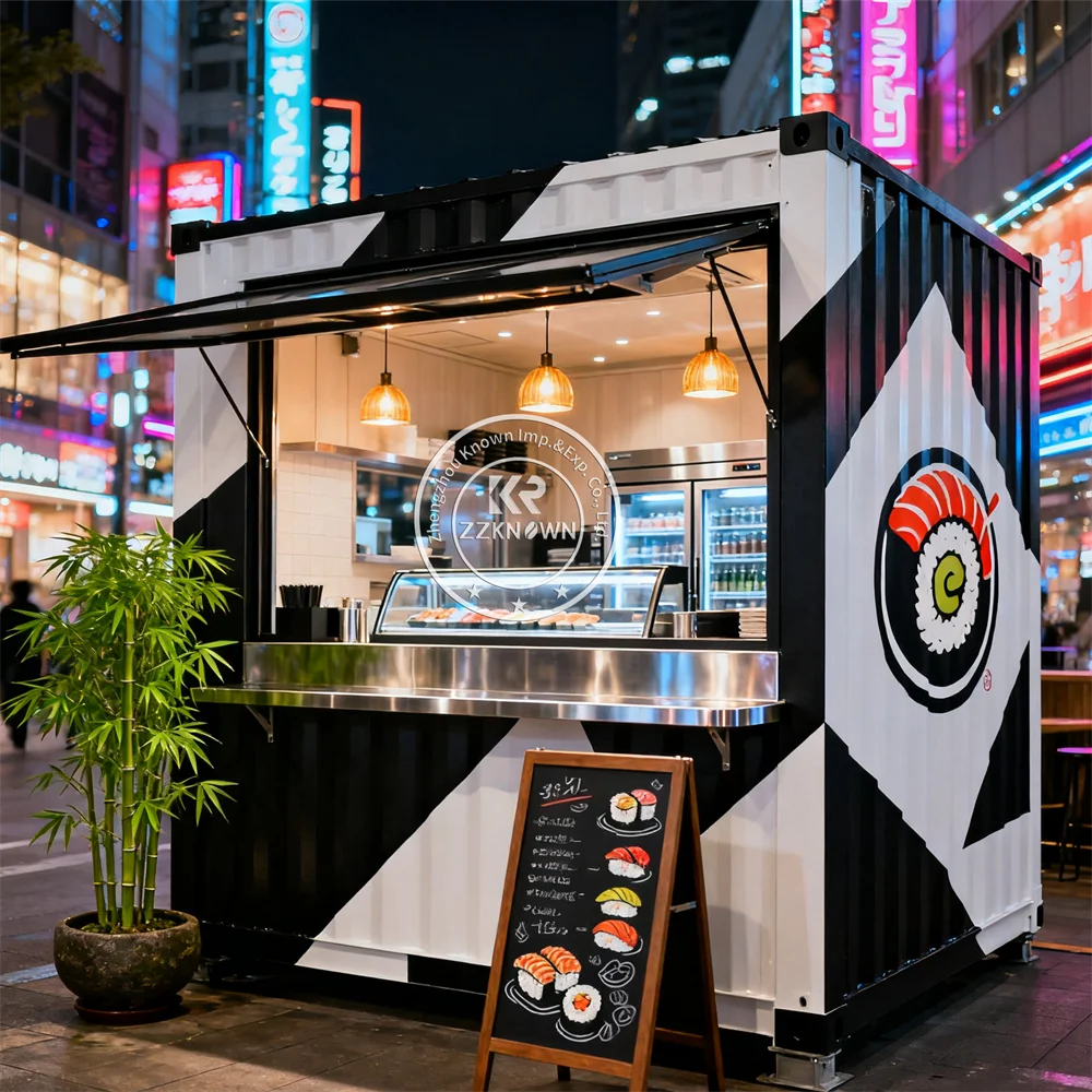 

Prefabricated Modular Coffee Bar Kiosk Coffee Shop Shipping Outdoor Container House Portable Luxury Container Restaurant Bar