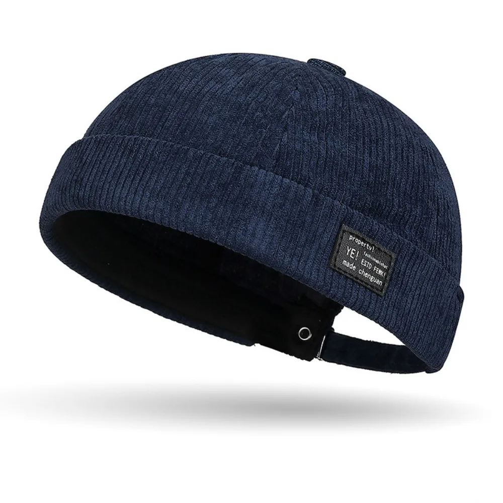 

Vintage Adjustable Brimless Skullies Cap Cotton Dome Landlord Docker Cap Multipurpos Streetwear Hip Hop Hats Women Men