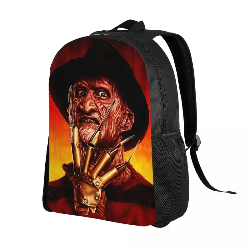 Horror Movie Killer Laptop Backpack Women Men Casual Bookbag for School College Student Halloween Film Character Bag