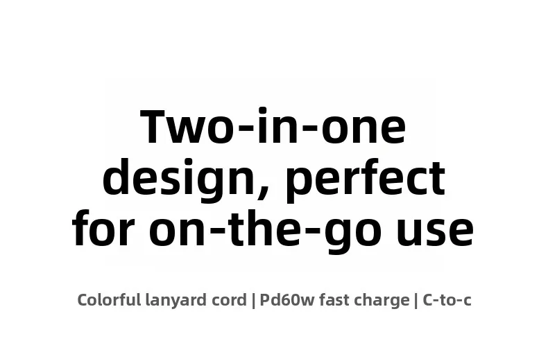 UGREEN Portable Lanyard USB Type C To Type C Cable PD Fast Charging Data For Apple iPad iPhone 17 16 Mobile Phone Tablet Android
