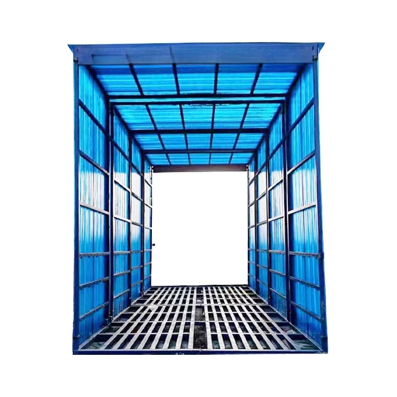 

Fully enclosed large-scale car wash tank automatic induction washing platform at construction site
