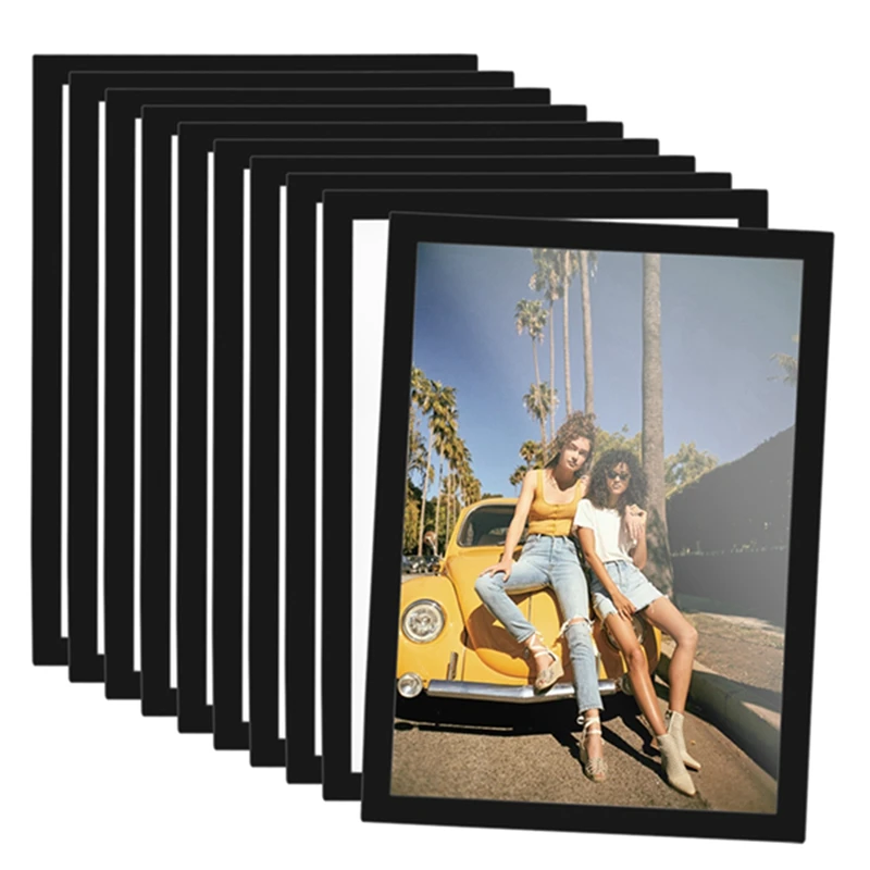 BAAG-10PCS A4 Magnetic Art Frames, Self Adhesive Magnetic Picture Frame Diamond Painting Frames Display Frame