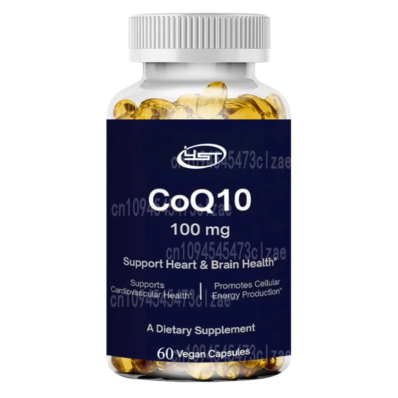 

Коэнзим Q10 с высокой впитывающей способностью для энергетического производства, здоровья сердец и клеток — без ГМО, коэнзима без глютена — 60 капсул