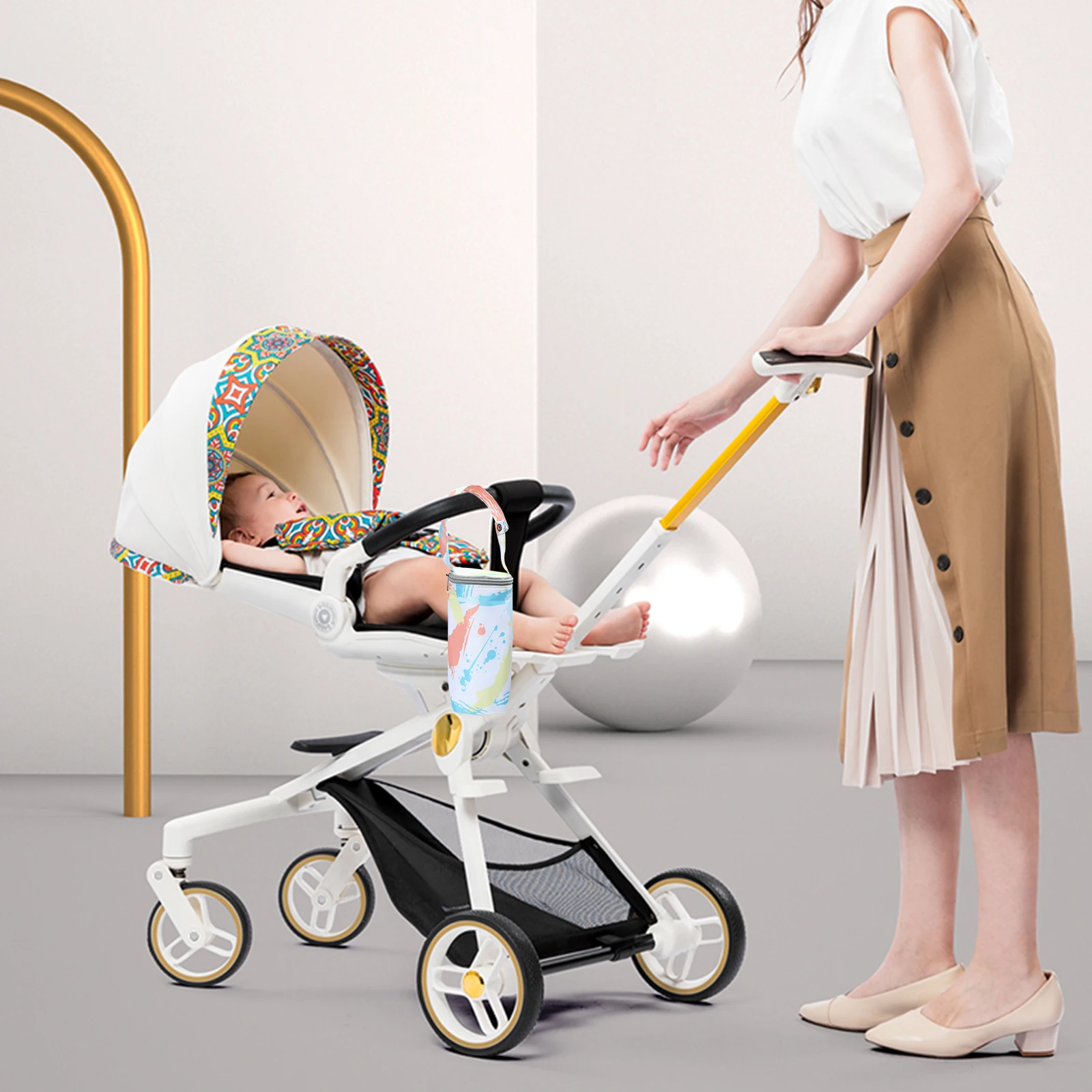 

Insulated Baby Bottle Bag Portable Cooler Pouch For Breast Milk Storage Outdoor Travel Nursing Moms Essential Keeps Milk