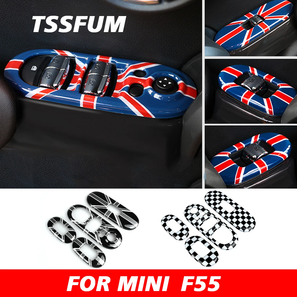 

Декоративная накладка на кнопку стеклоподъемника Union Jack для Mini Cooper S One F55, аксессуары