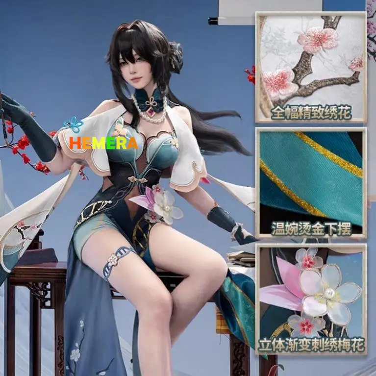 

Ruan Mei Cosplay Costume Honkai Star Rail Full Set RuanMei Cosplay Dress Costume Uniform Outfit Ruan Mei Shoes Wig Cosplay Prop