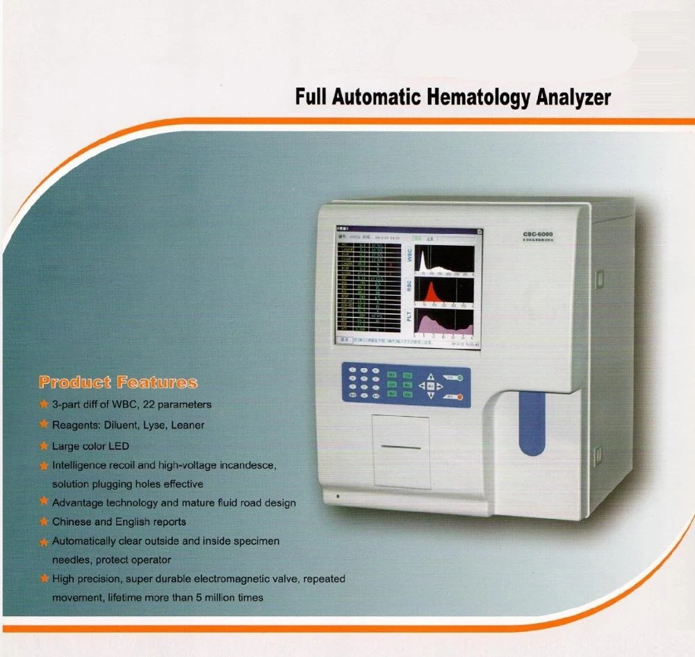 Hot Sale Open System Medical Hematology Lab Equipment Fully Automated Haematology Analyzer with 3 Part Differential