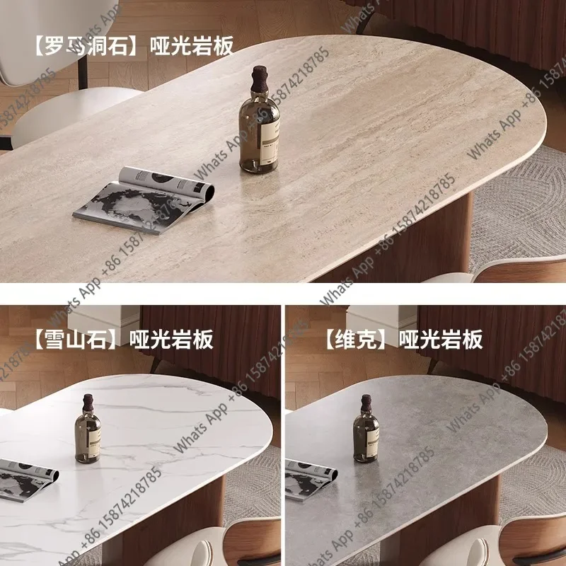 

Обеденный стол и стулья X French Retro из массива дерева Deli Feng Rock Slab, простой овальный дизайнерский стол в средневековом стиле