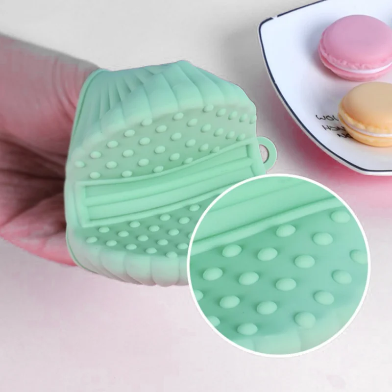 ถุงมือซิลิโคนหนา 1 ชิ้น อุปกรณ์ครัว คลิปถุงมือ ทนความร้อน ป้องกันการลวก สำหรับเครื่องมือทำขนมในครัว