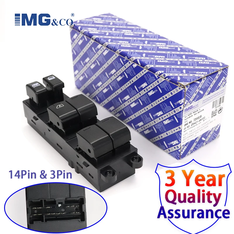 IMG Brand Front Left Master Electric Window Lifter Switch 25401-9W100 25401-4M500 For Nissan murano z51 x-trail qashqai