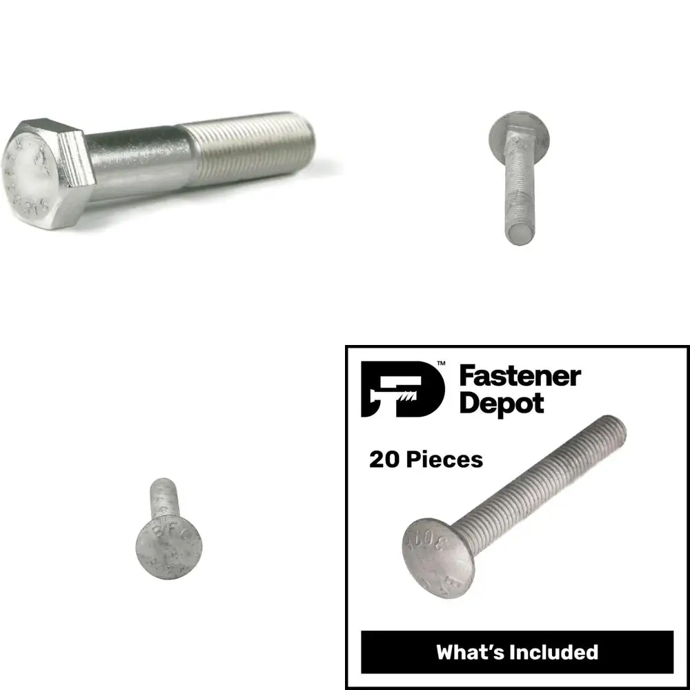 

Stainless Steel 316 Partially Threaded Hex Head Cap Screws, 1/2-13 x 5, Coarse Thread, 1.25 Inch Thread Length, Durable Fastener