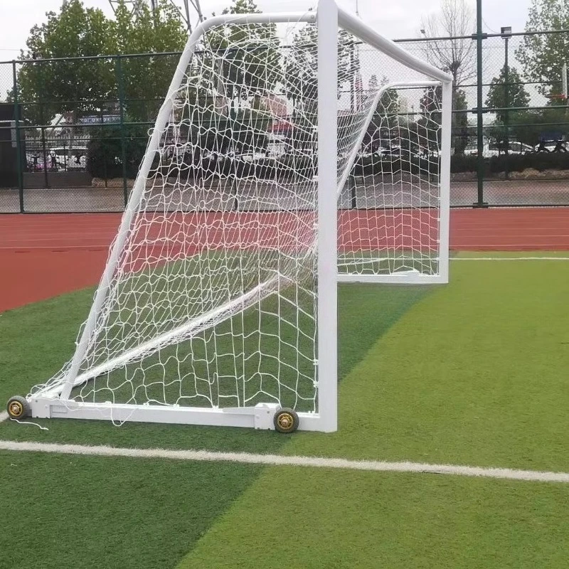 Soccer Goal Post With Net 11vs 11 Full Size Football Gate Aluminum Portable Soccer Goal With Wheels