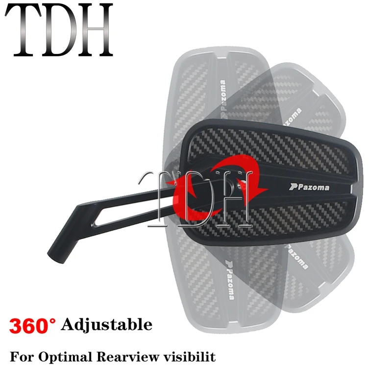 Motorcycle Rearview Mirrors For Honda Harley Road King Road Street Glide Sportster XL 1200 883 Dyna 360° Side Mirror Rear View