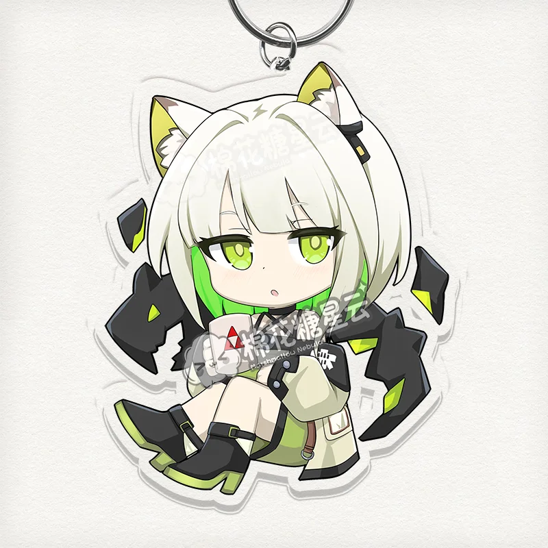 Mon3tr Kal'tsit Acrylic Keychain Anime Arknights Cartoon Pendant Keyring Cosplay Bag Decor - Image 3