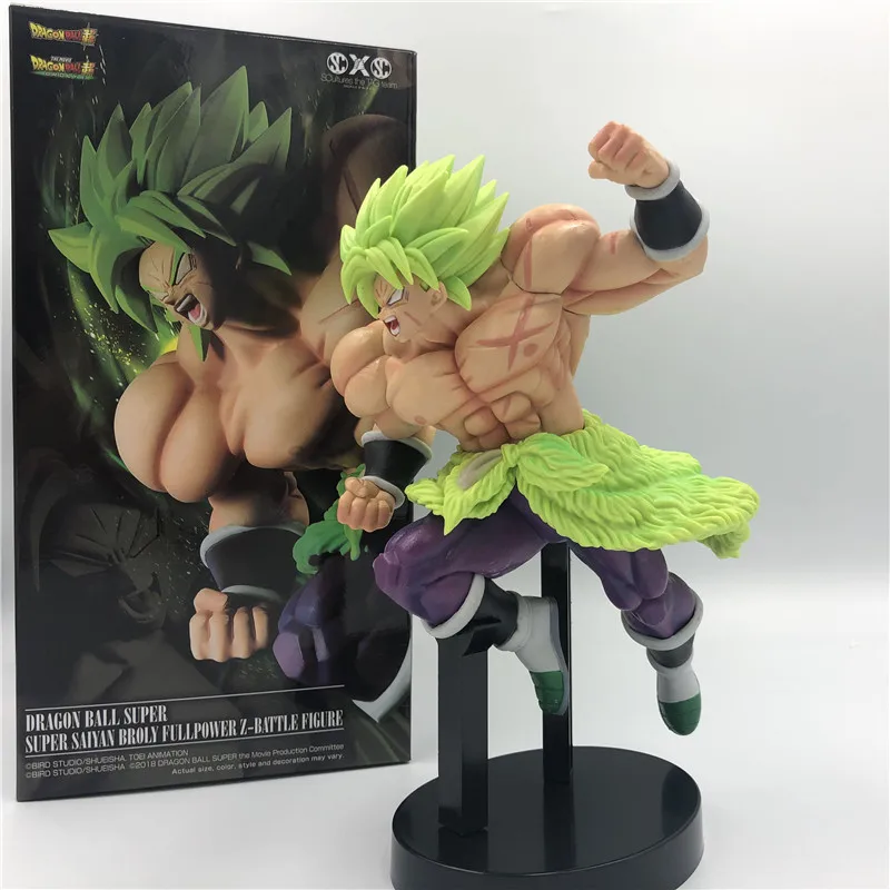 Dragon Ball Z Figure Broly Super Saiyan Broli Green Hair Anime PVC Action Figure Goku Vegeta Fighting Model Toy GIft